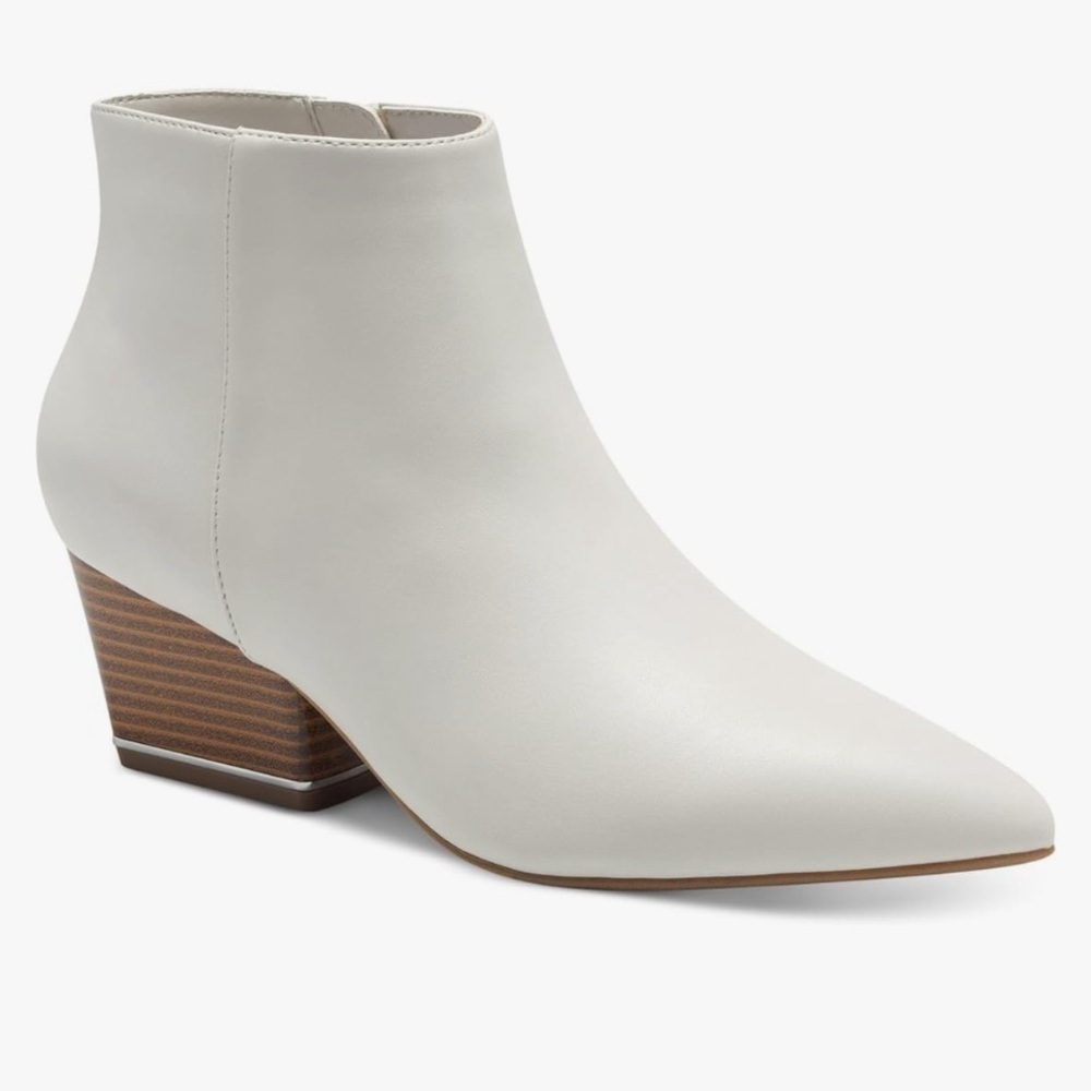Alfani booties perfect for all seasons!  This year's booties! Bone color!​​​​​​